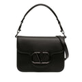 Valentino Calfskin Logo Flap Satchel