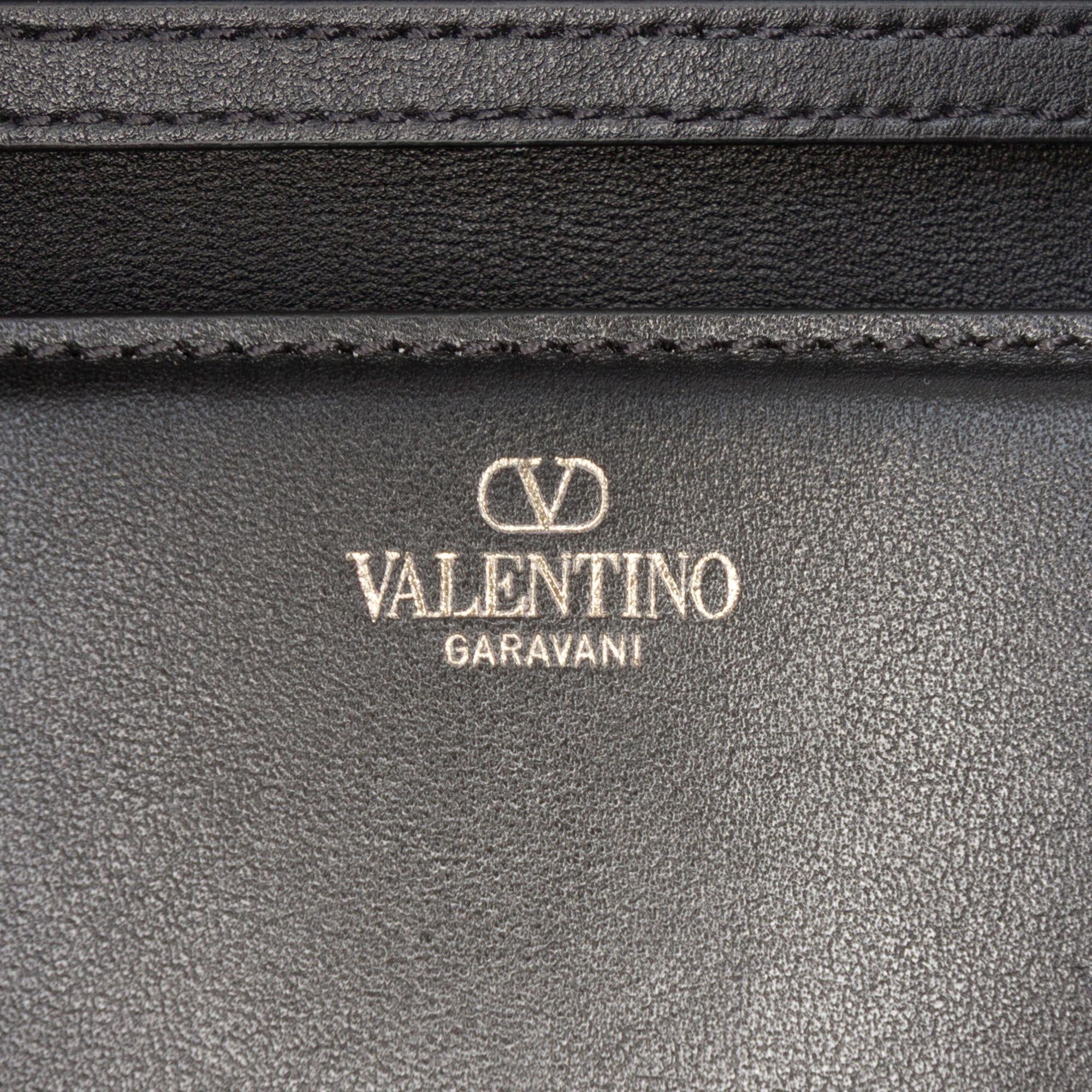 Valentino Calfskin Logo Flap Satchel
