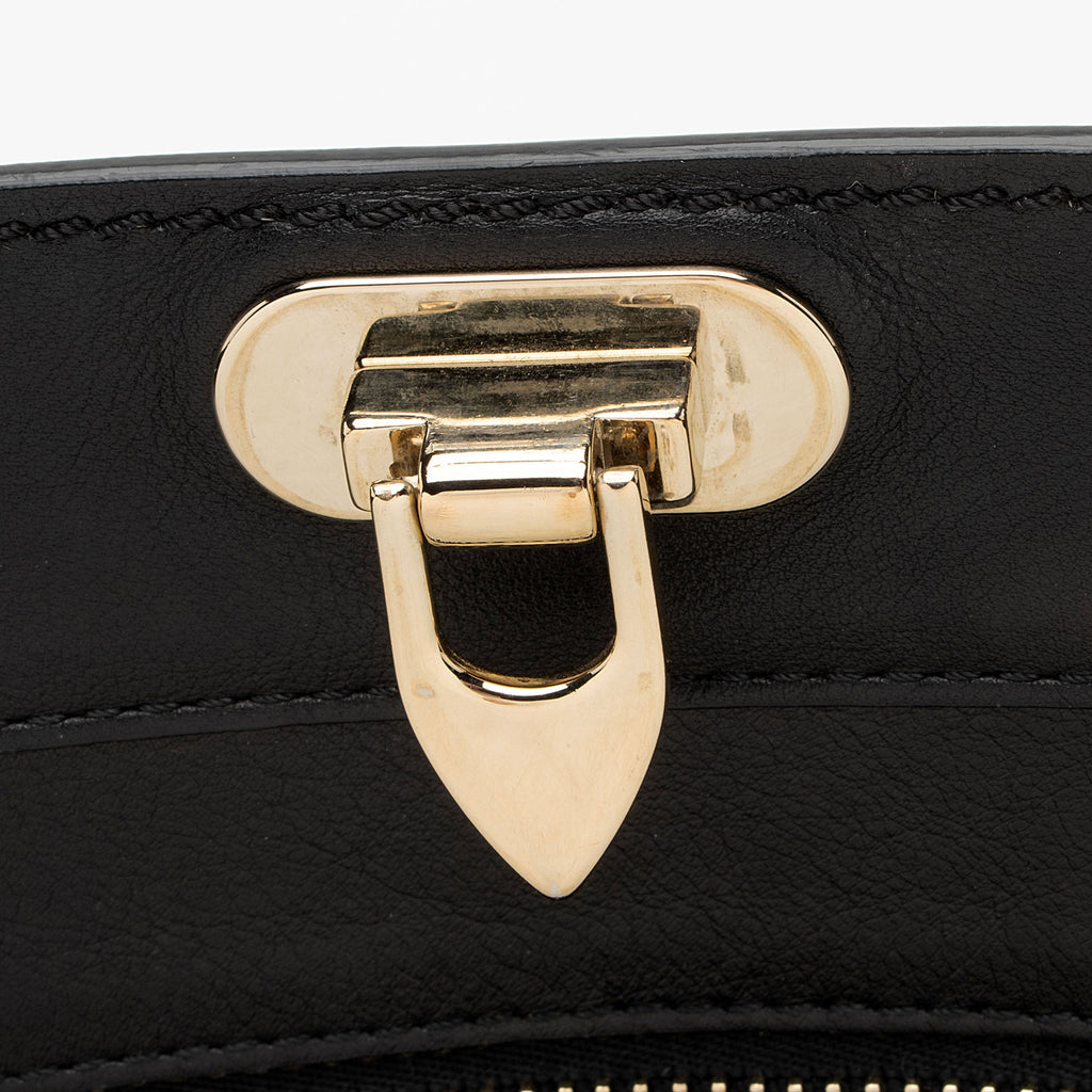 Valentino Calfskin Rockstud Double Handle Medium Tote