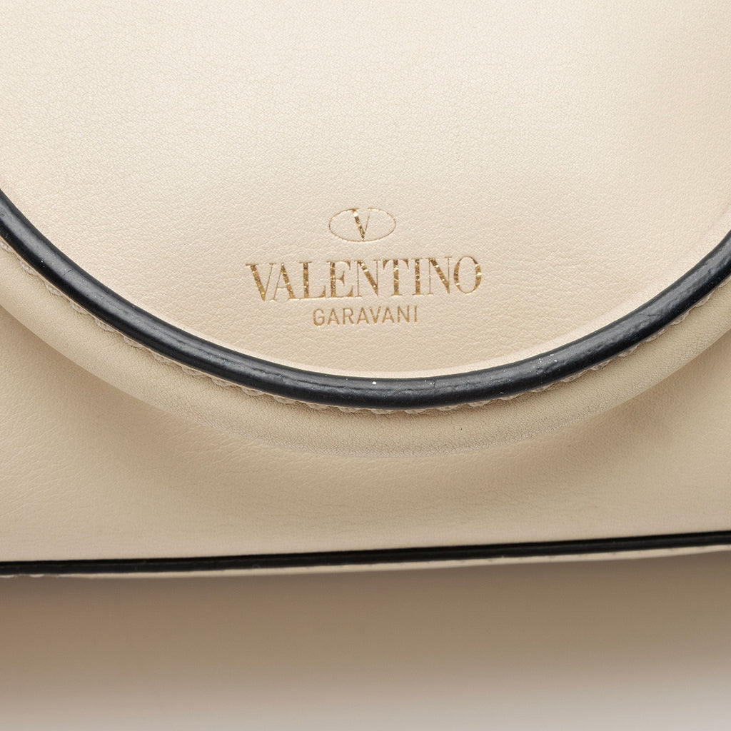 Valentino Calfskin Rockstud Double Handle Mini Tote (SHF-VEoJao)