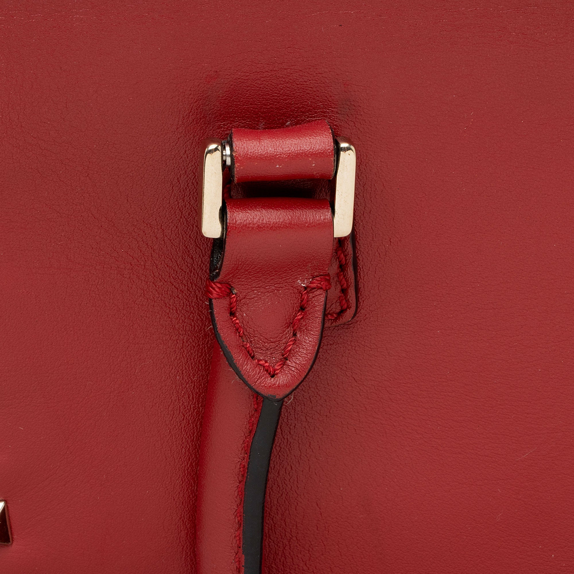 Valentino Calfskin Rockstud Double Handle Small Tote