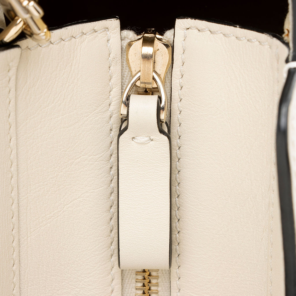 Valentino Calfskin Rockstud Double Handle Small Tote