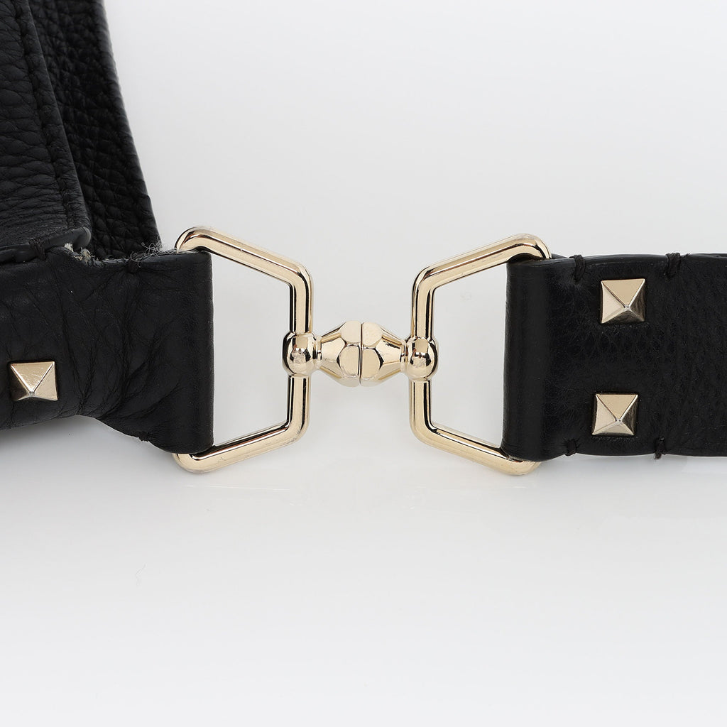 Valentino Calfskin Rockstud Large Messenger Bag (SHF-TuxJL8)