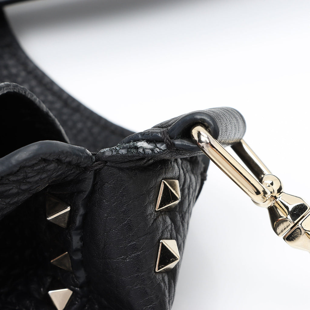 Valentino Calfskin Rockstud Large Messenger Bag (SHF-TuxJL8)