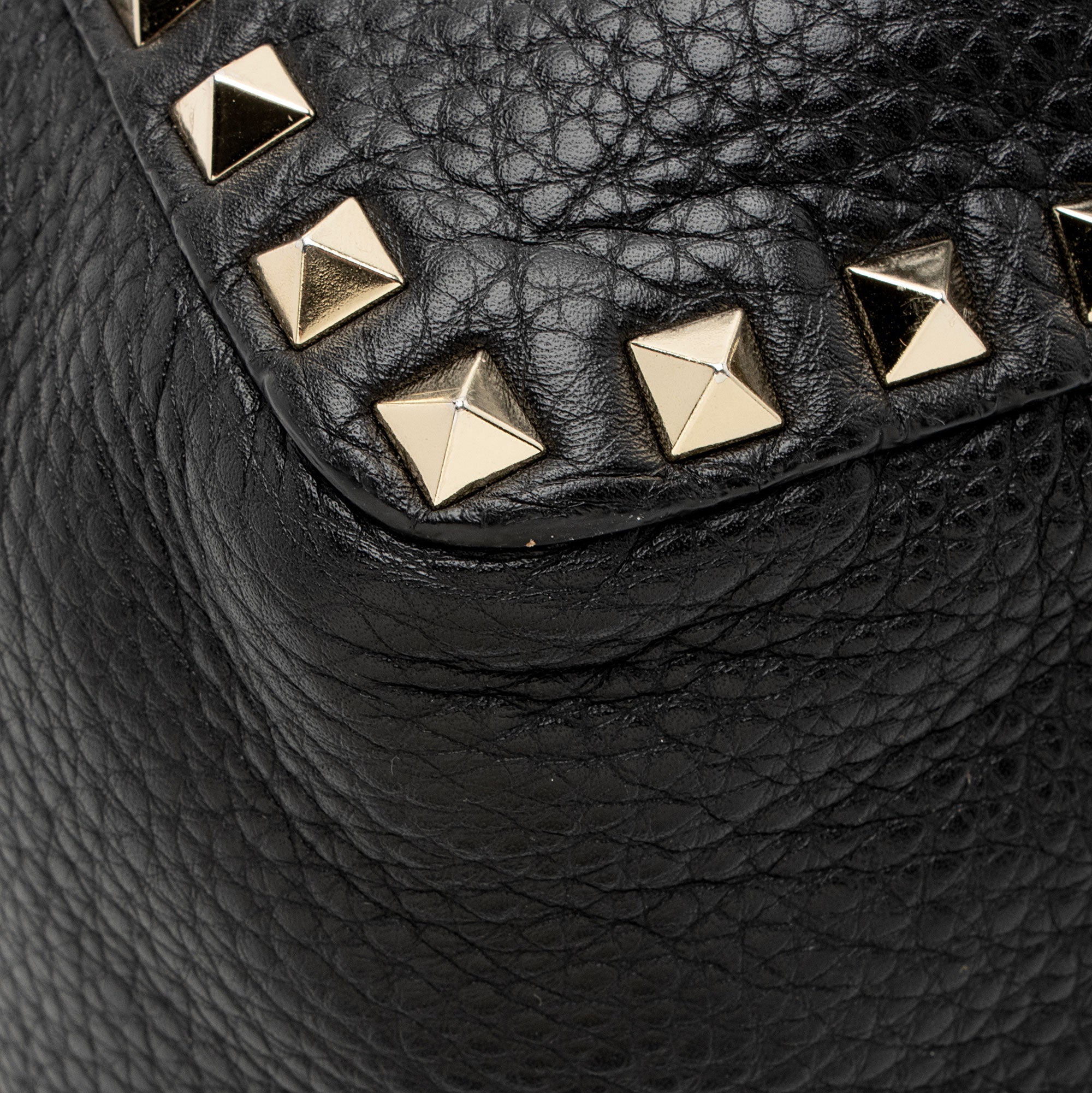 Valentino Calfskin Rockstud Medium Reversible Tote