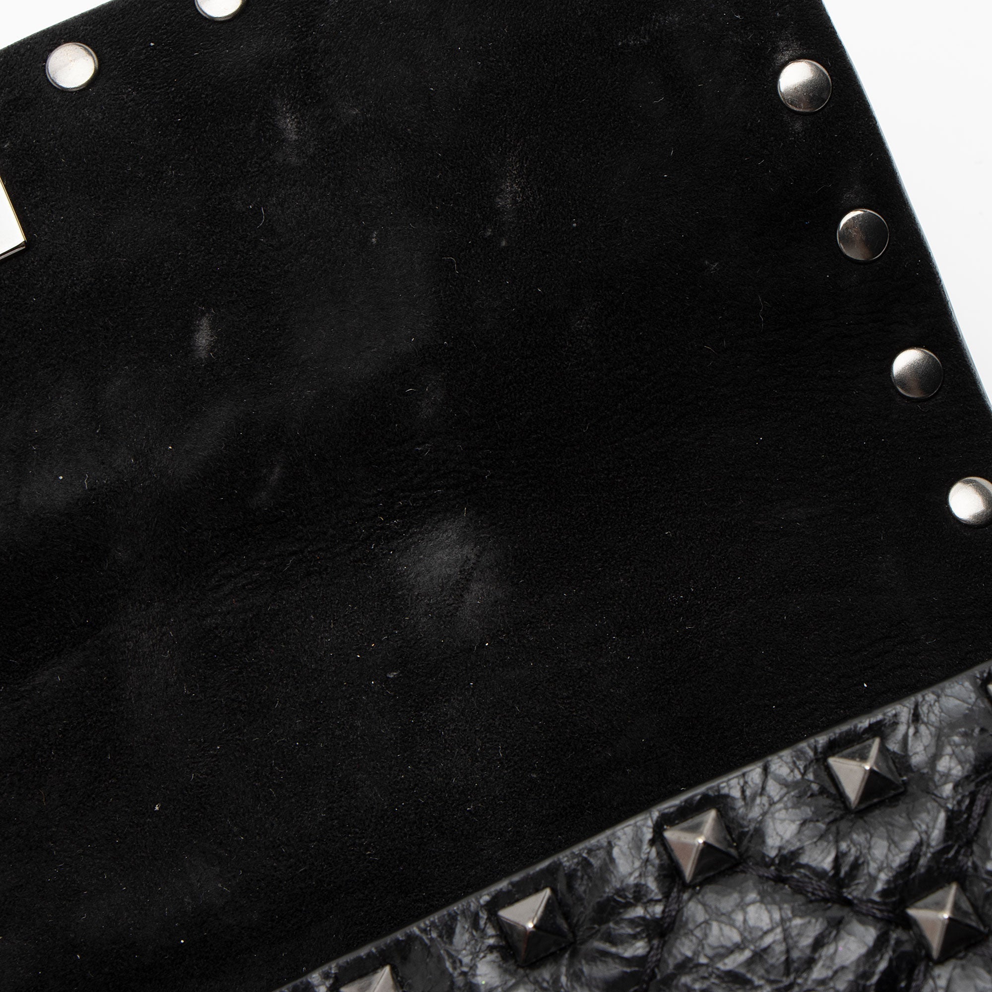 Valentino Calfskin Rockstud Spike Up Chain Small Shoulder Bag (SHF-rCwl8I)