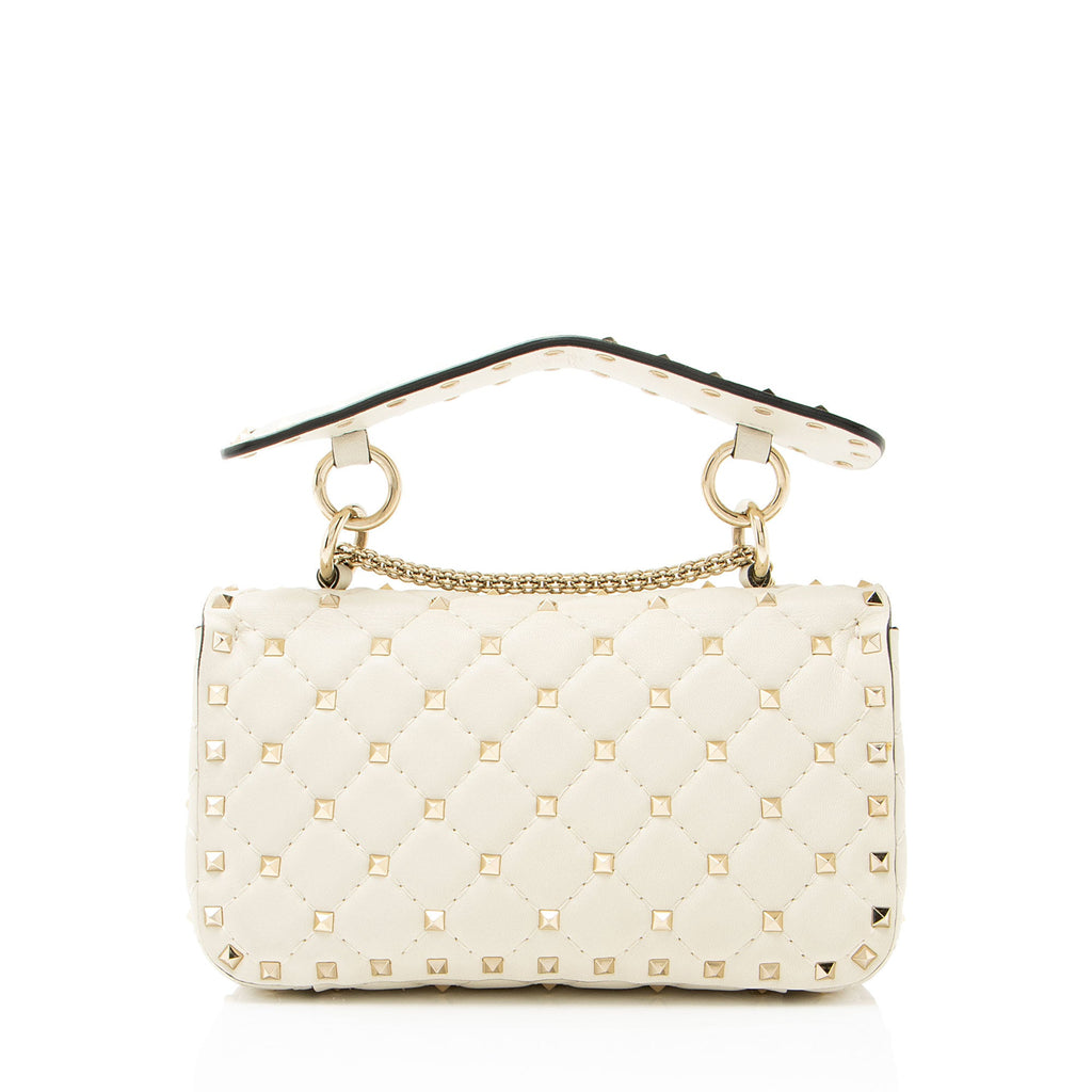 Valentino Calfskin Rockstud Spike Up Chain Small Shoulder Bag