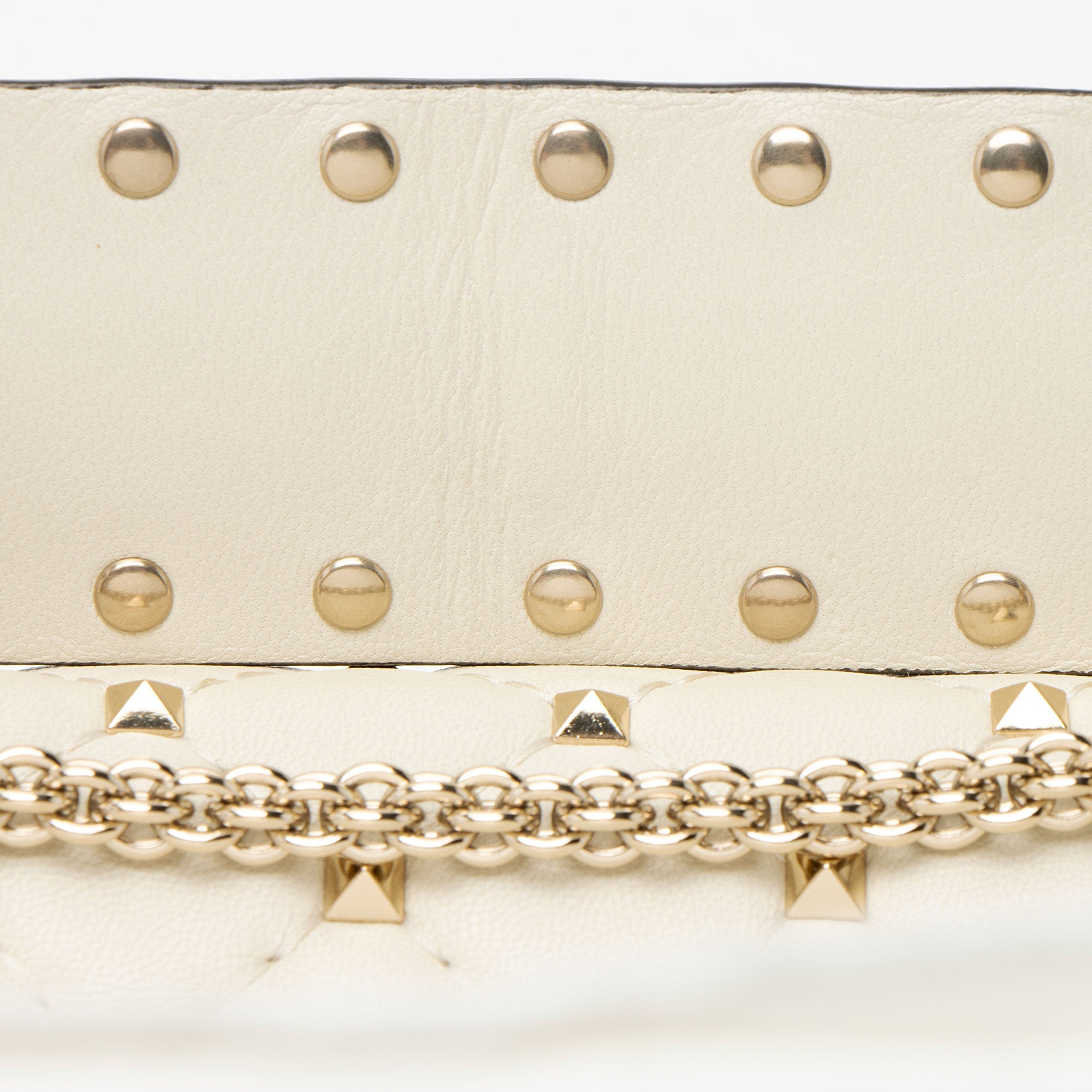 Valentino Calfskin Rockstud Spike Up Chain Small Shoulder Bag