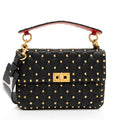 Valentino Calfskin Rockstud Spike Up Shoulder Bag (SHF-wWnaqz)