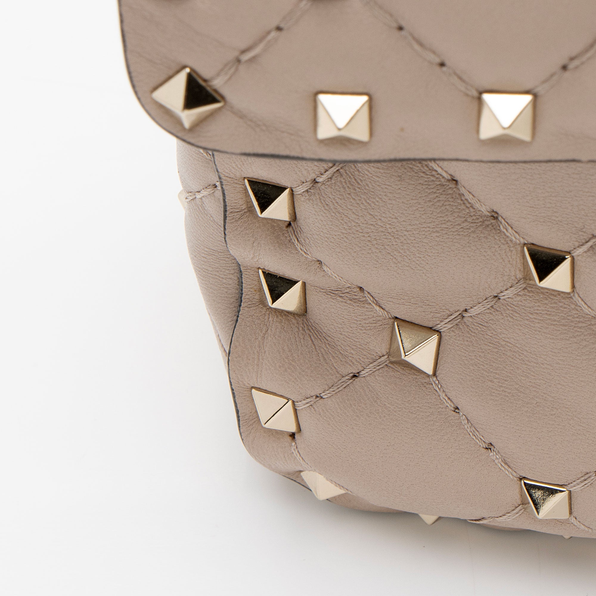 Valentino Calfskin Rockstud Spike Up Shoulder Bag