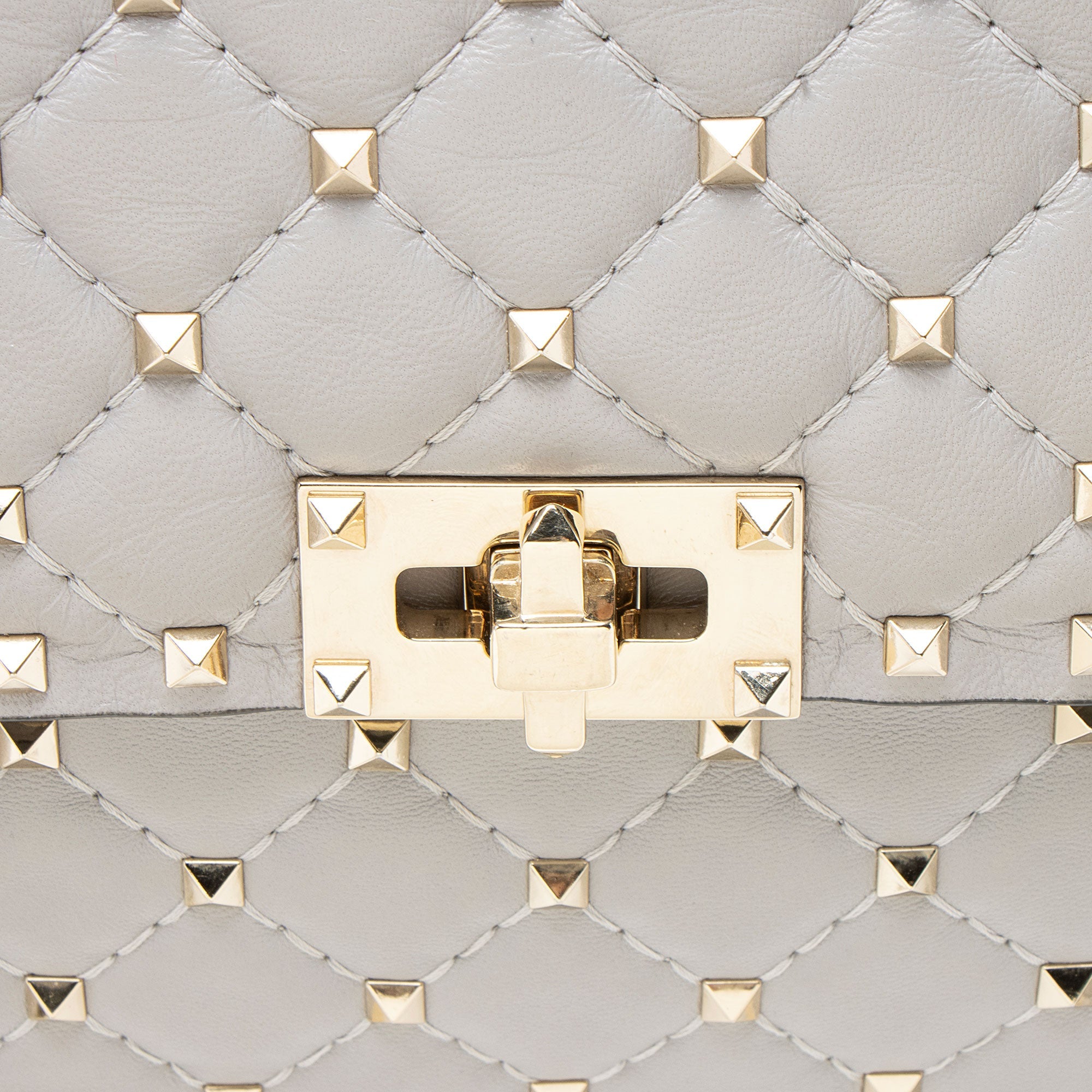 Valentino Metallic Calfskin Rockstud Spike Up Shoulder Bag