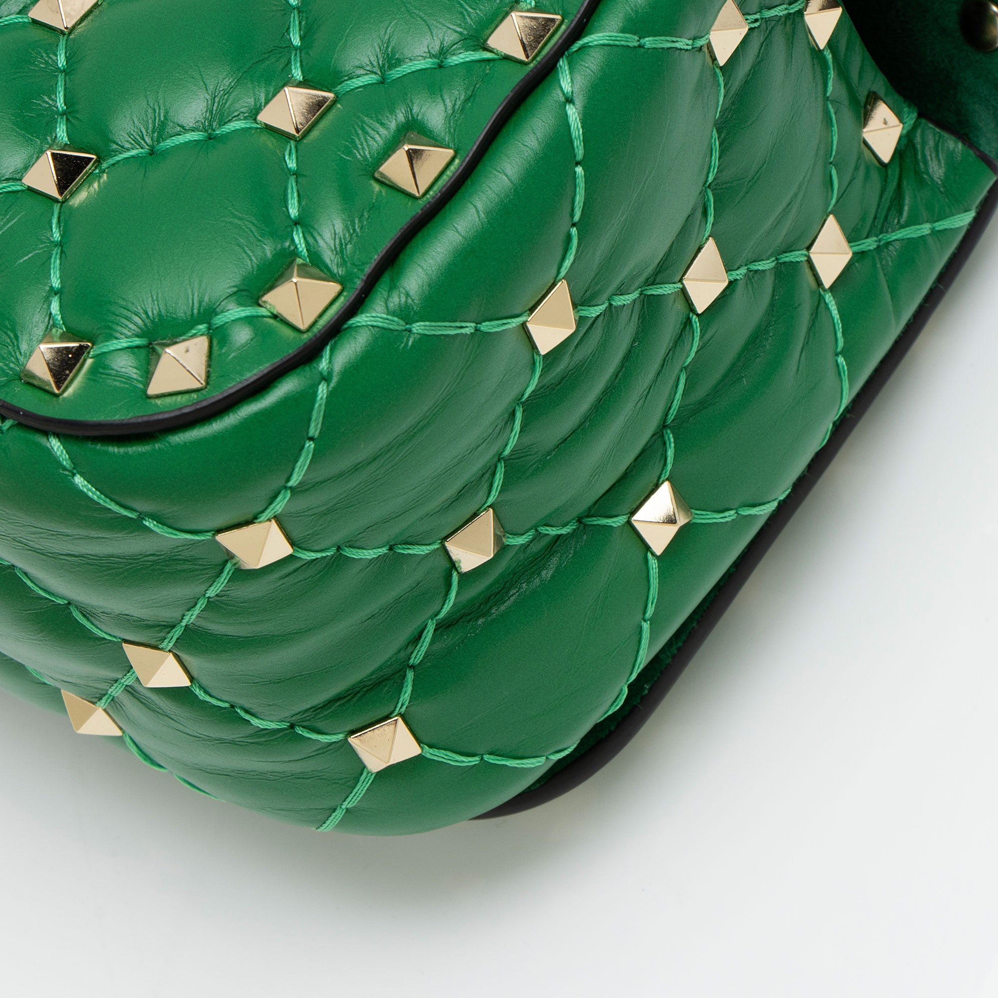 Valentino Calfskin Rockstud Spike Up Top Handle