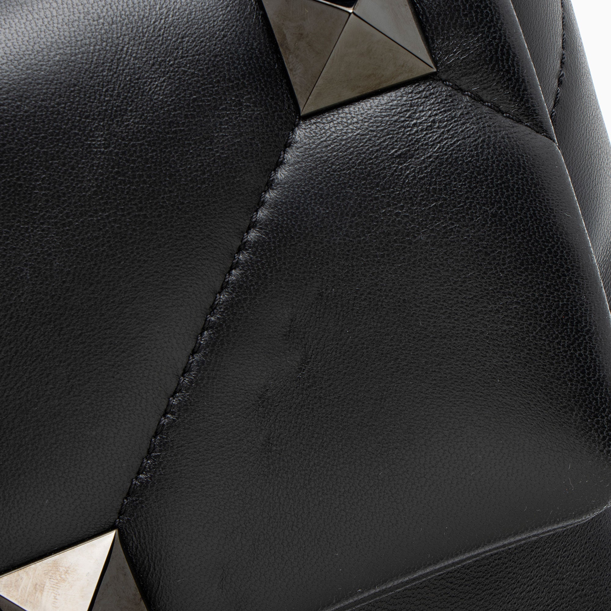 Valentino Calfskin Roman Stud Maxi Shoulder Bag