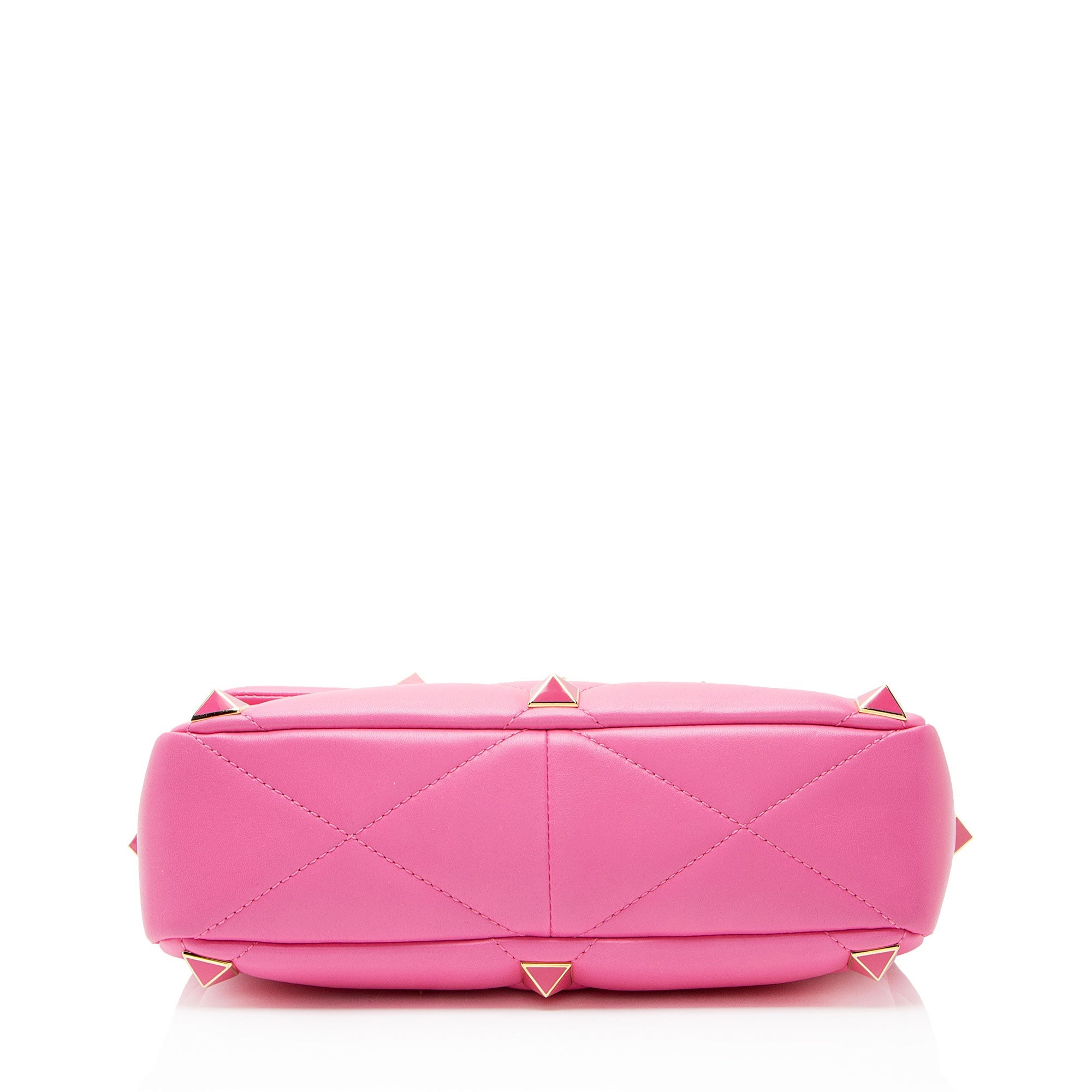 Valentino Calfskin Roman Stud Medium Shoulder Bag