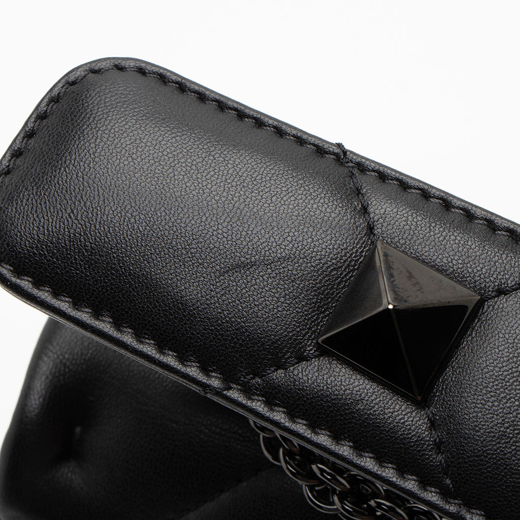 Valentino Calfskin Roman Stud Small Shoulder Bag