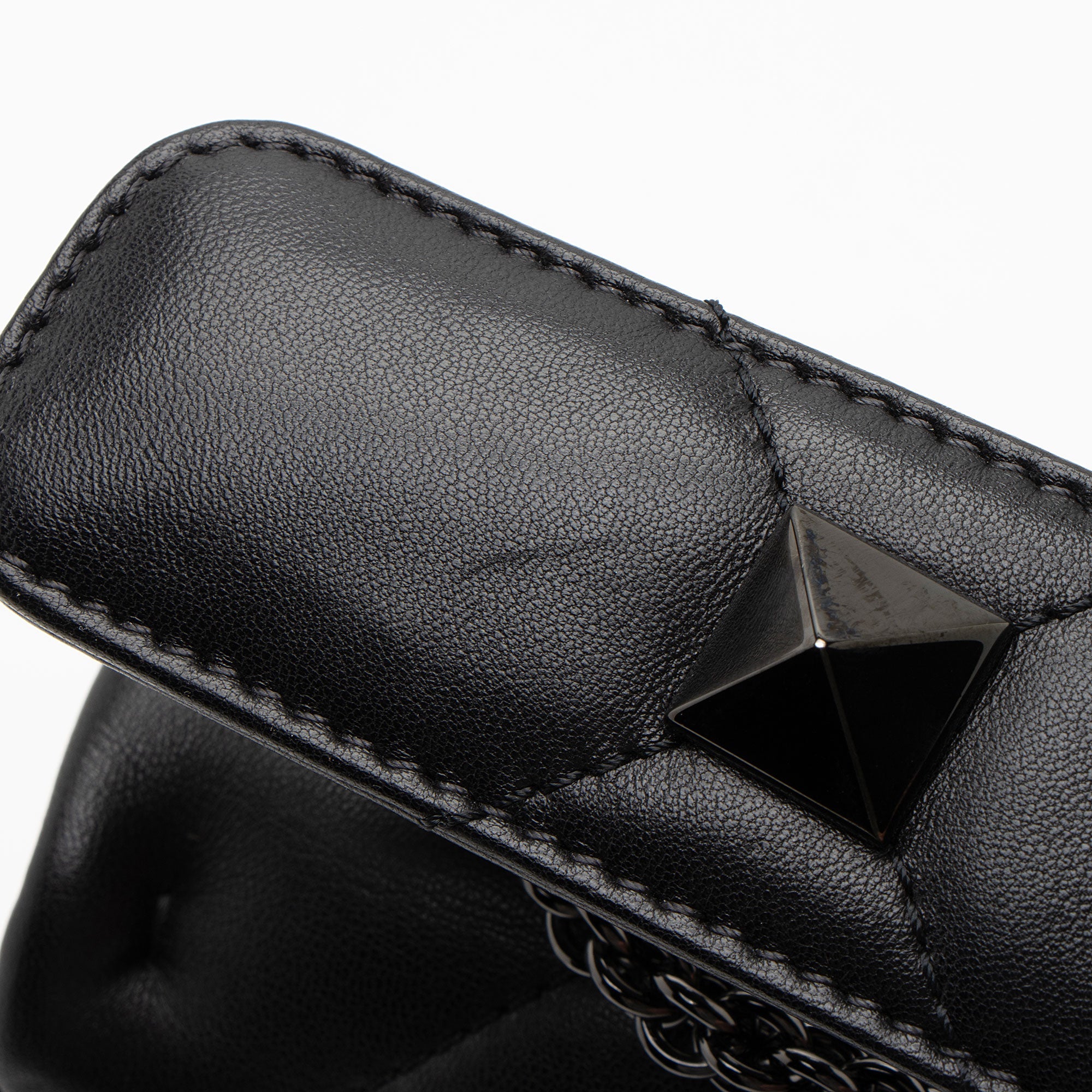 Valentino Calfskin Roman Stud Small Shoulder Bag
