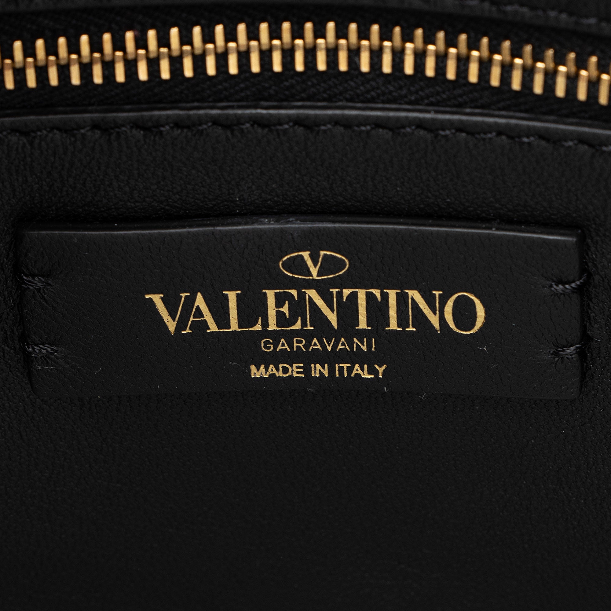 Valentino Calfskin Roman Stud The Handle Medium Top Handle