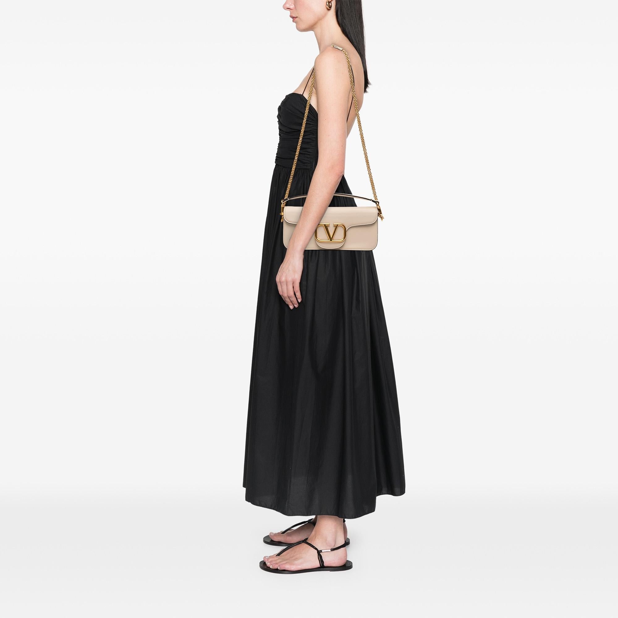 Valentino Calfskin VLogo Loco Satchel