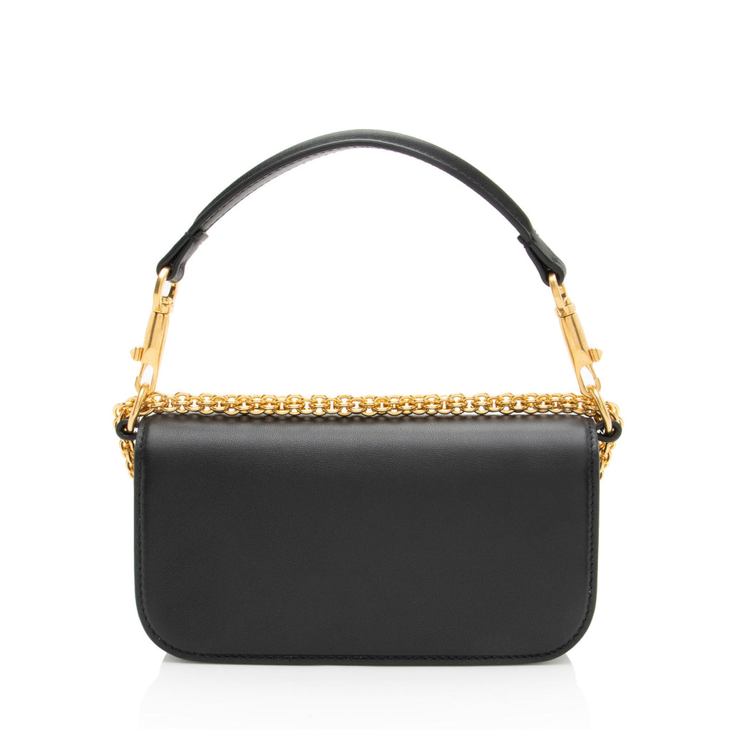 Valentino Calfskin VLogo Loco Small Shoulder Bag
