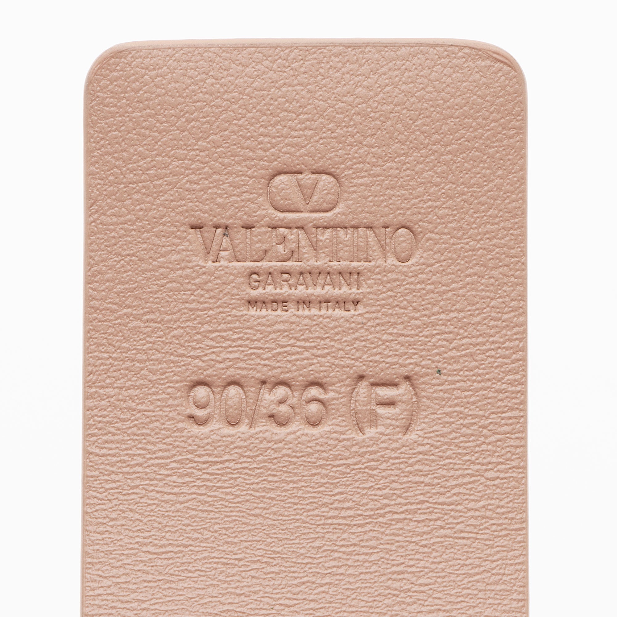 Valentino Calfskin VLogo Signature Belt - Size 36 / 90 (SHF-VRhzLY)