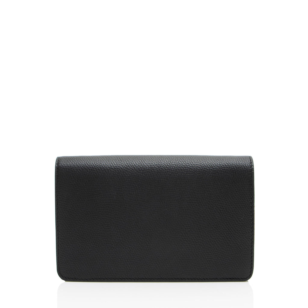 Valentino Calfskin VLogo Wallet on Chain