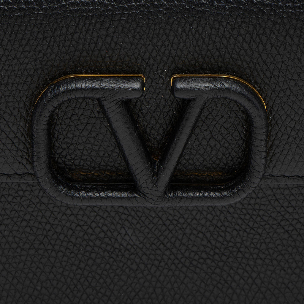 Valentino Calfskin VLogo Wallet on Chain