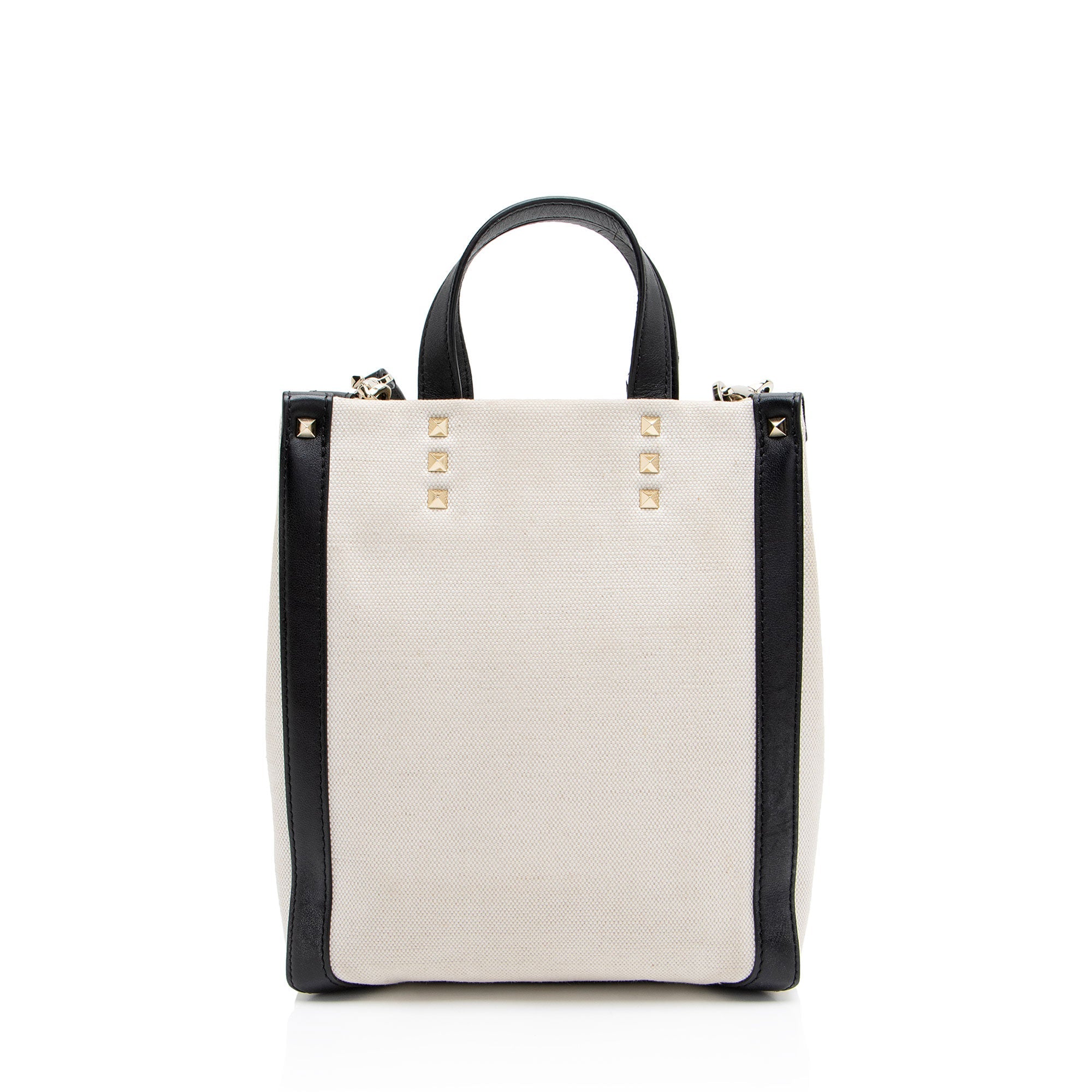 Valentino Canvas Rockstud VLTN Grande Plage N/S Mini Tote
