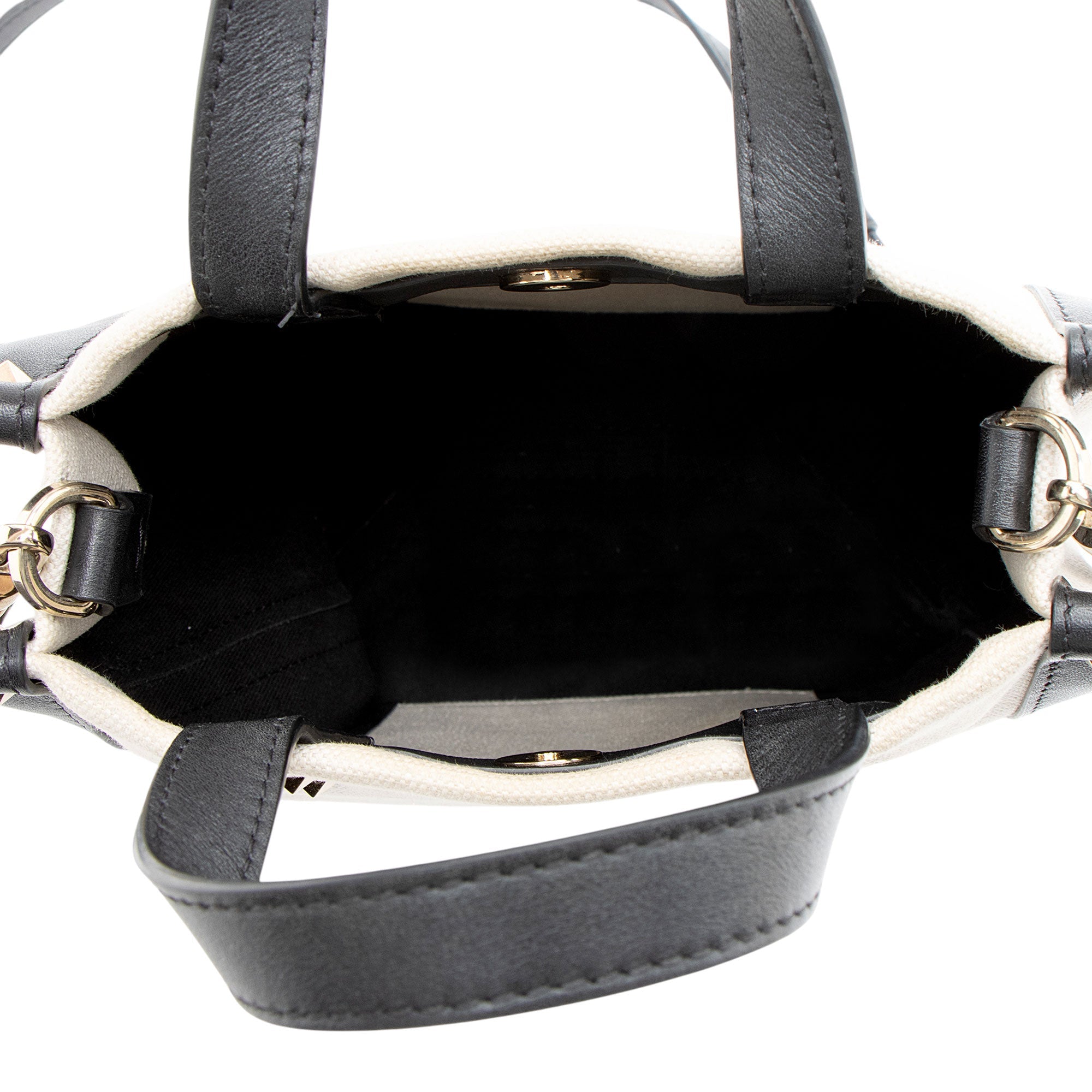 Valentino Canvas Rockstud VLTN Grande Plage N/S Mini Tote