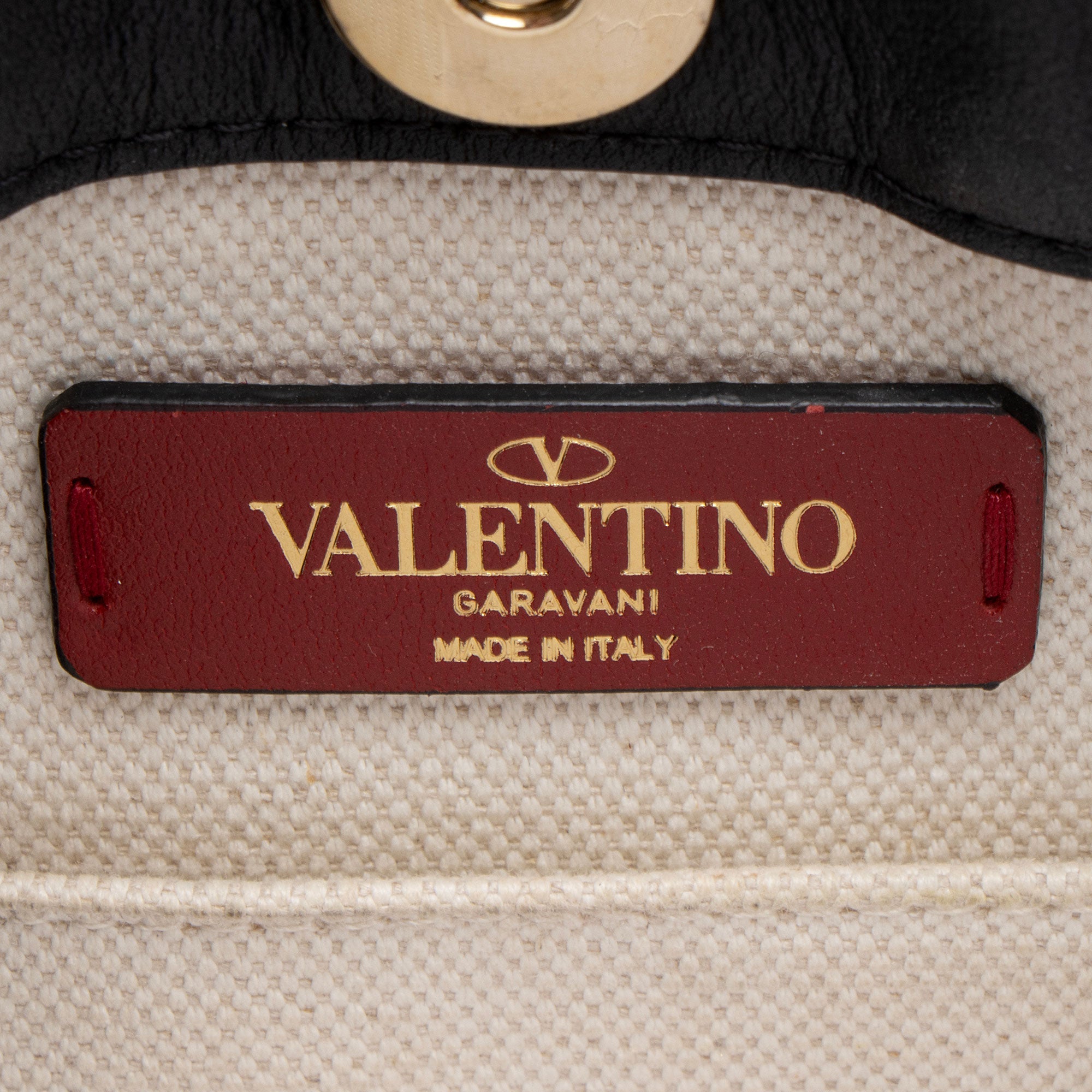 Valentino Canvas Rockstud VLTN Grande Plage N/S Mini Tote