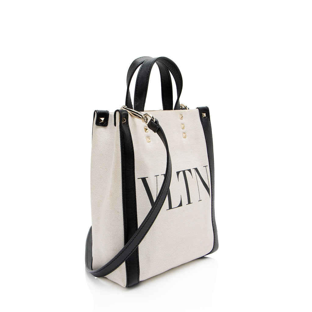 Valentino Canvas Rockstud VLTN Grande Plage N/S Mini Tote