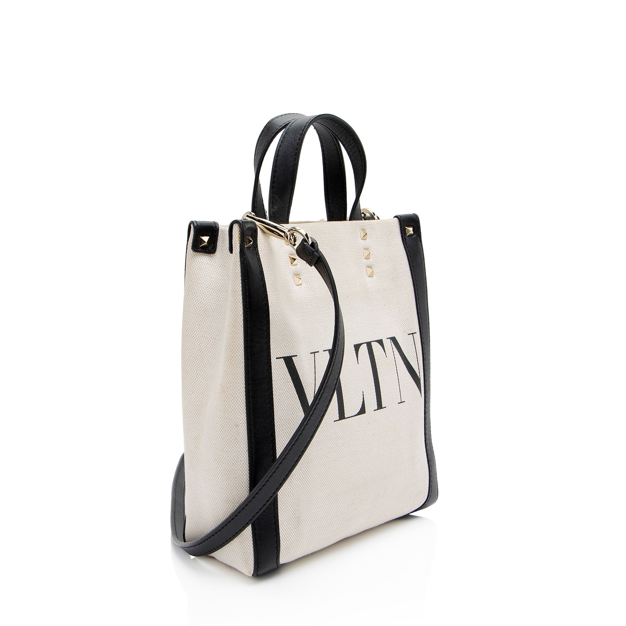 Valentino Canvas Rockstud VLTN Grande Plage N/S Mini Tote