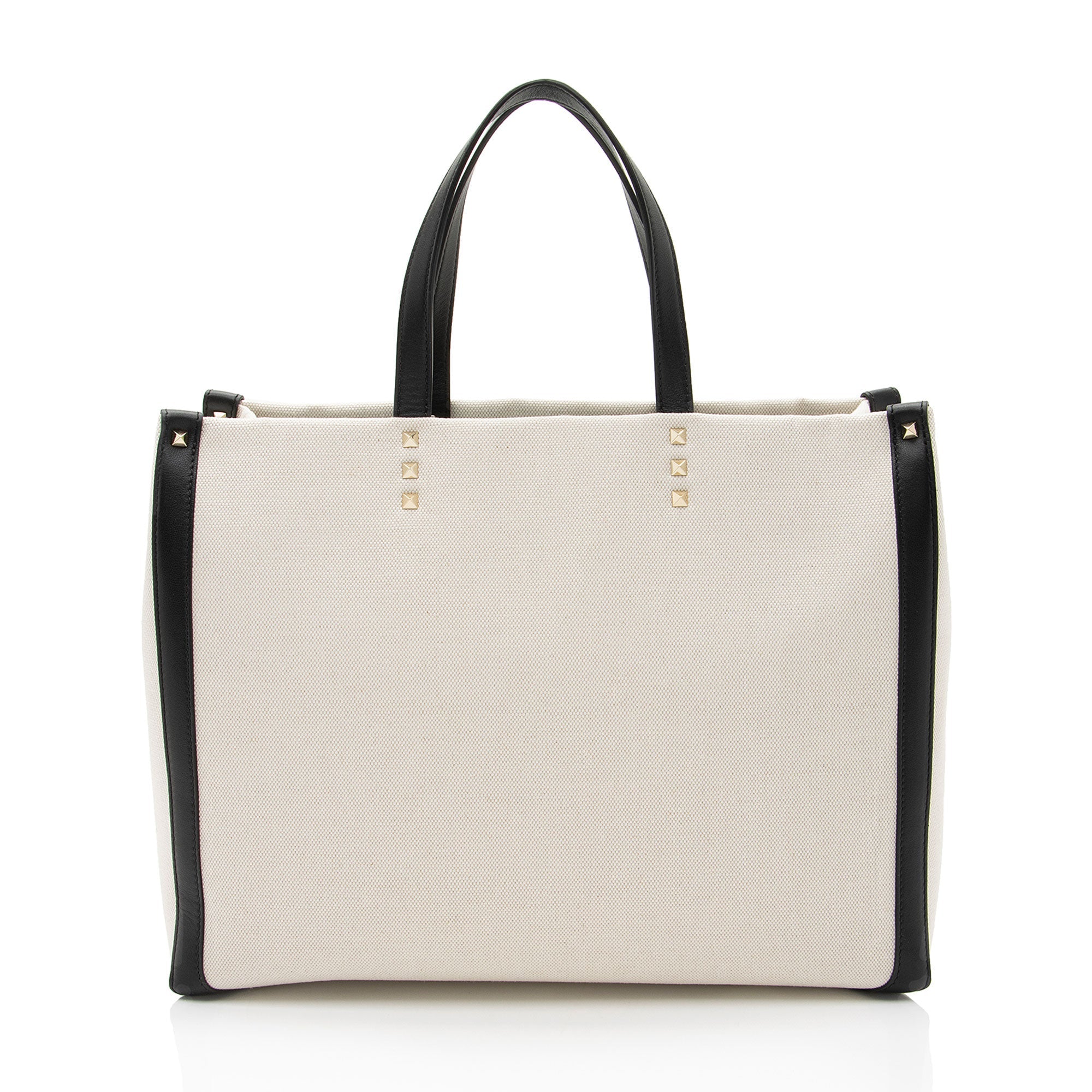 Valentino Canvas Rockstud VLTN Grande Plage Small Tote