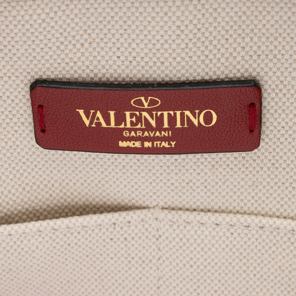 Valentino Canvas Rockstud VLTN Grande Plage Small Tote