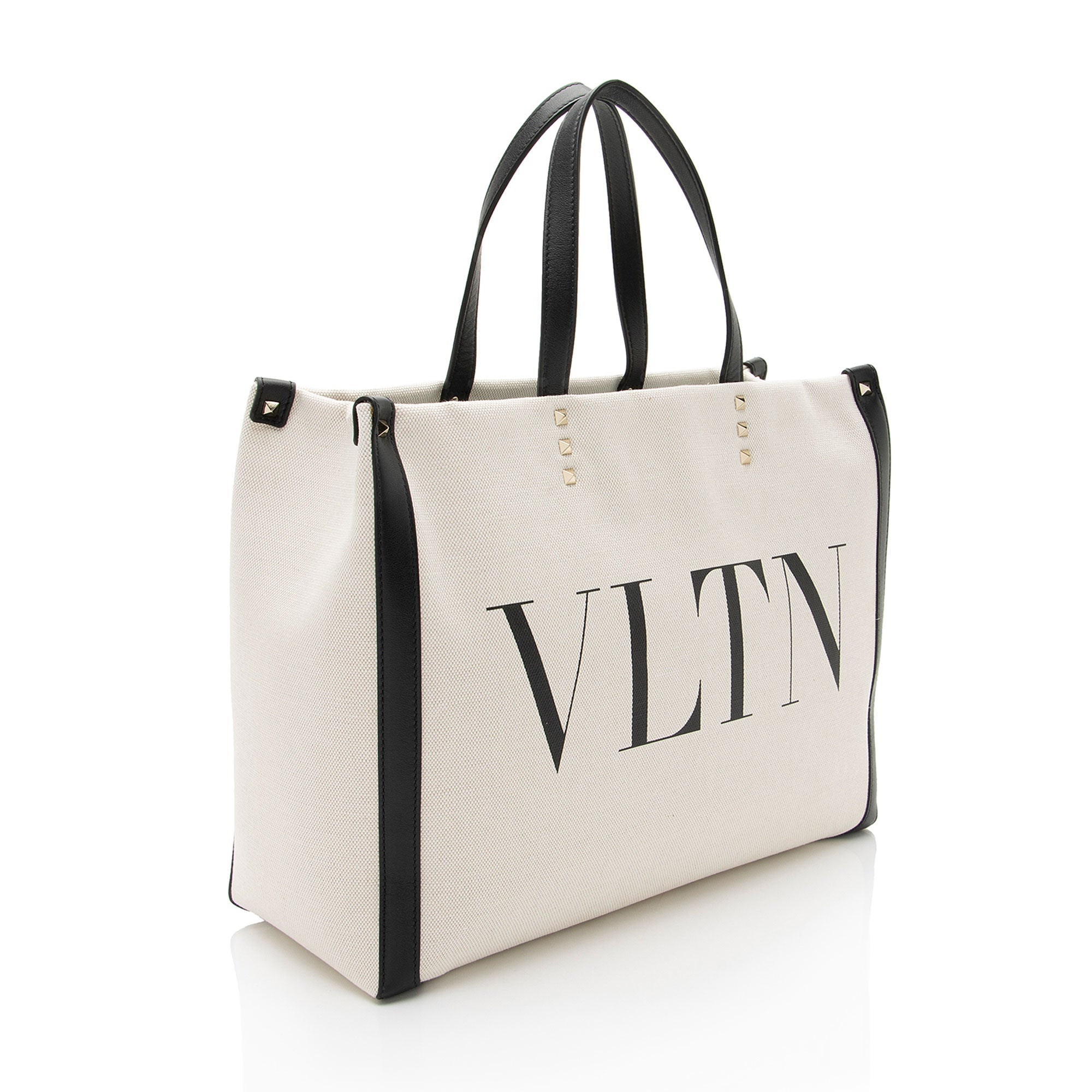 Valentino Canvas Rockstud VLTN Grande Plage Small Tote
