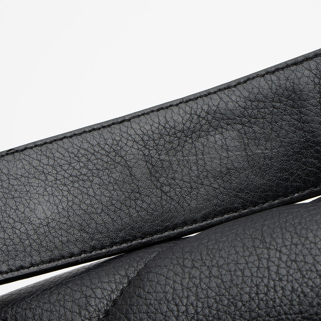 Valentino Grained Calfskin Roman Stud Medium Shoulder Bag