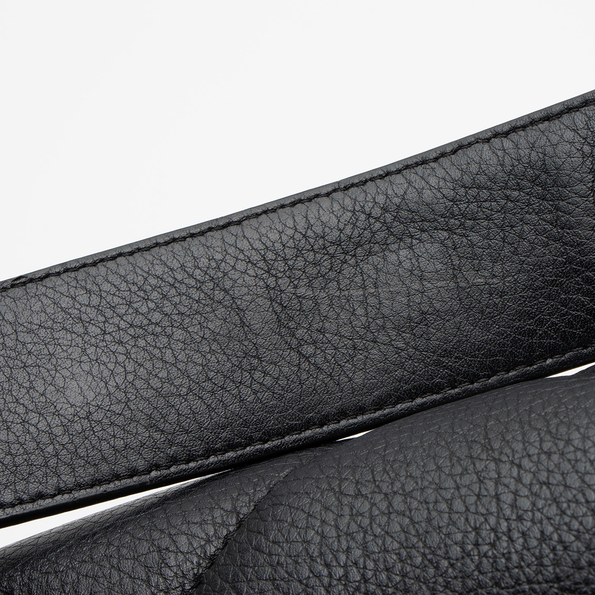 Valentino Grained Calfskin Roman Stud Medium Shoulder Bag