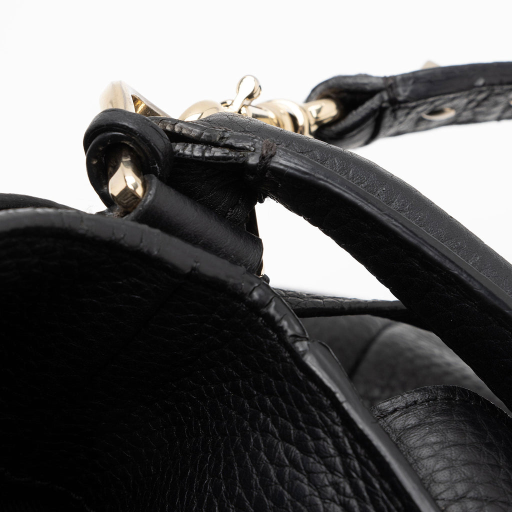 Valentino Grained Calfskin Rockstud Twiny Top Handle
