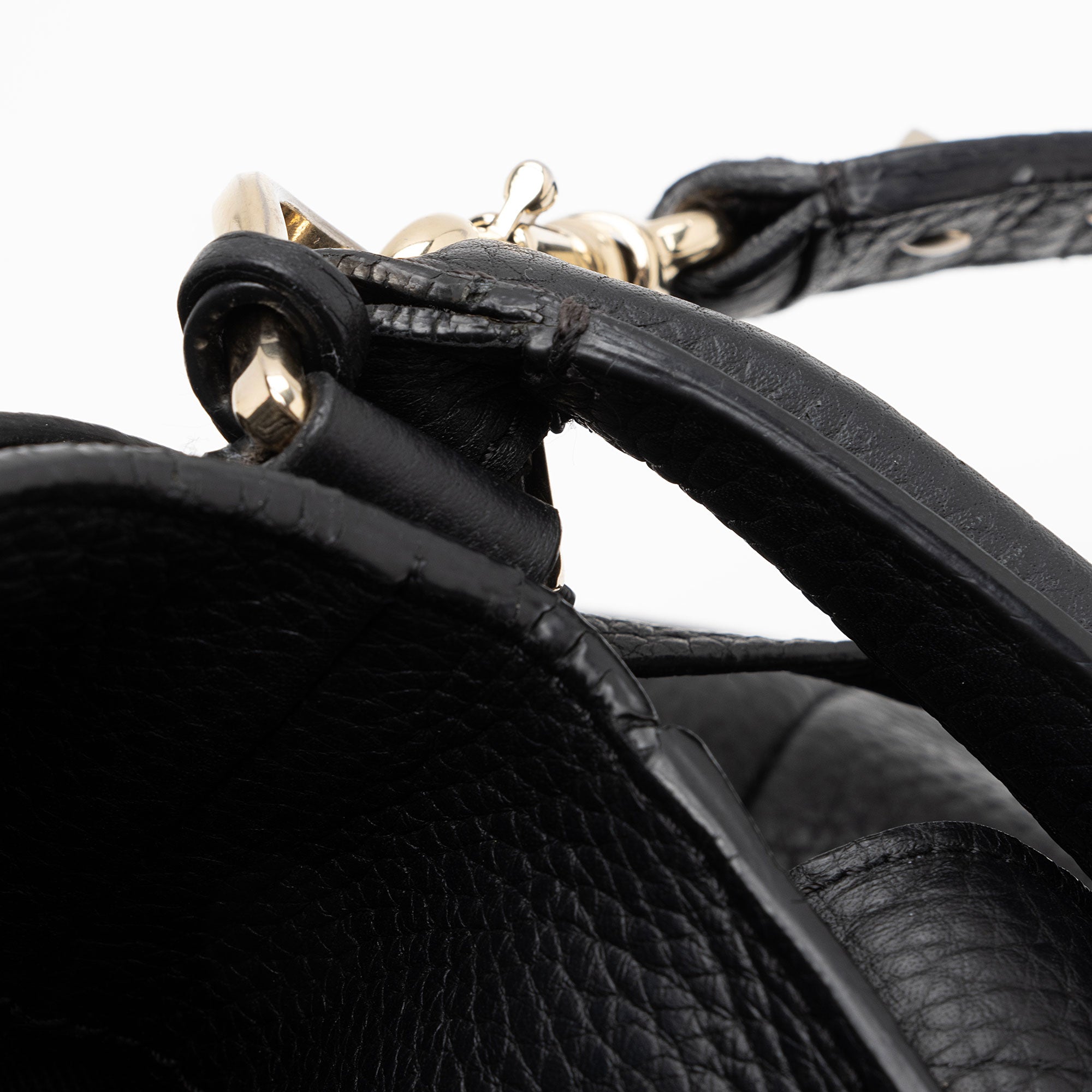 Valentino Grained Calfskin Rockstud Twiny Top Handle