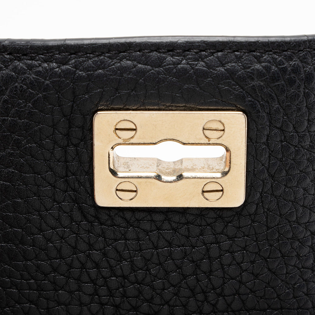 Valentino Grained Calfskin Rockstud Twiny Top Handle
