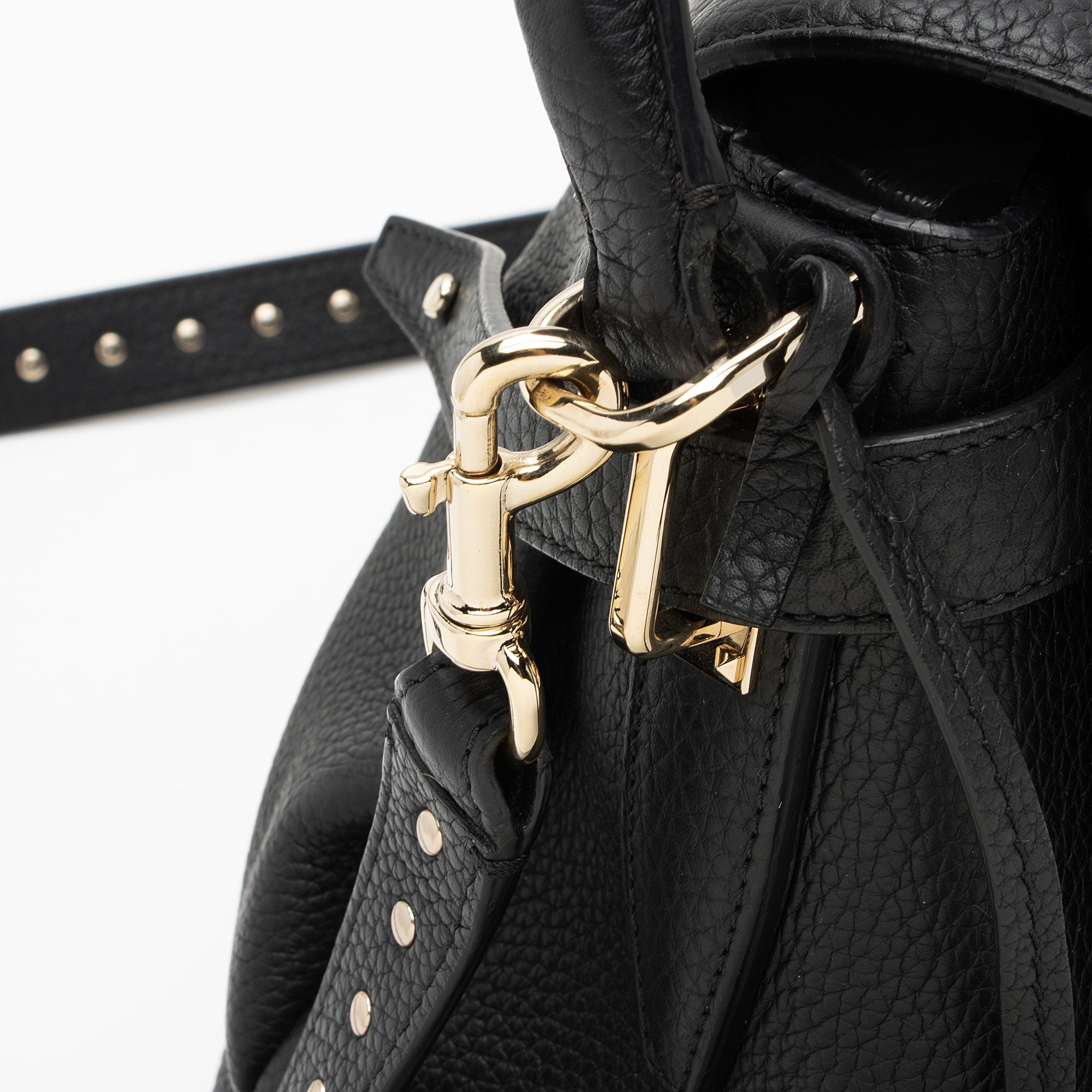 Valentino Grained Calfskin Rockstud Twiny Top Handle (SHF-pZLIQl)