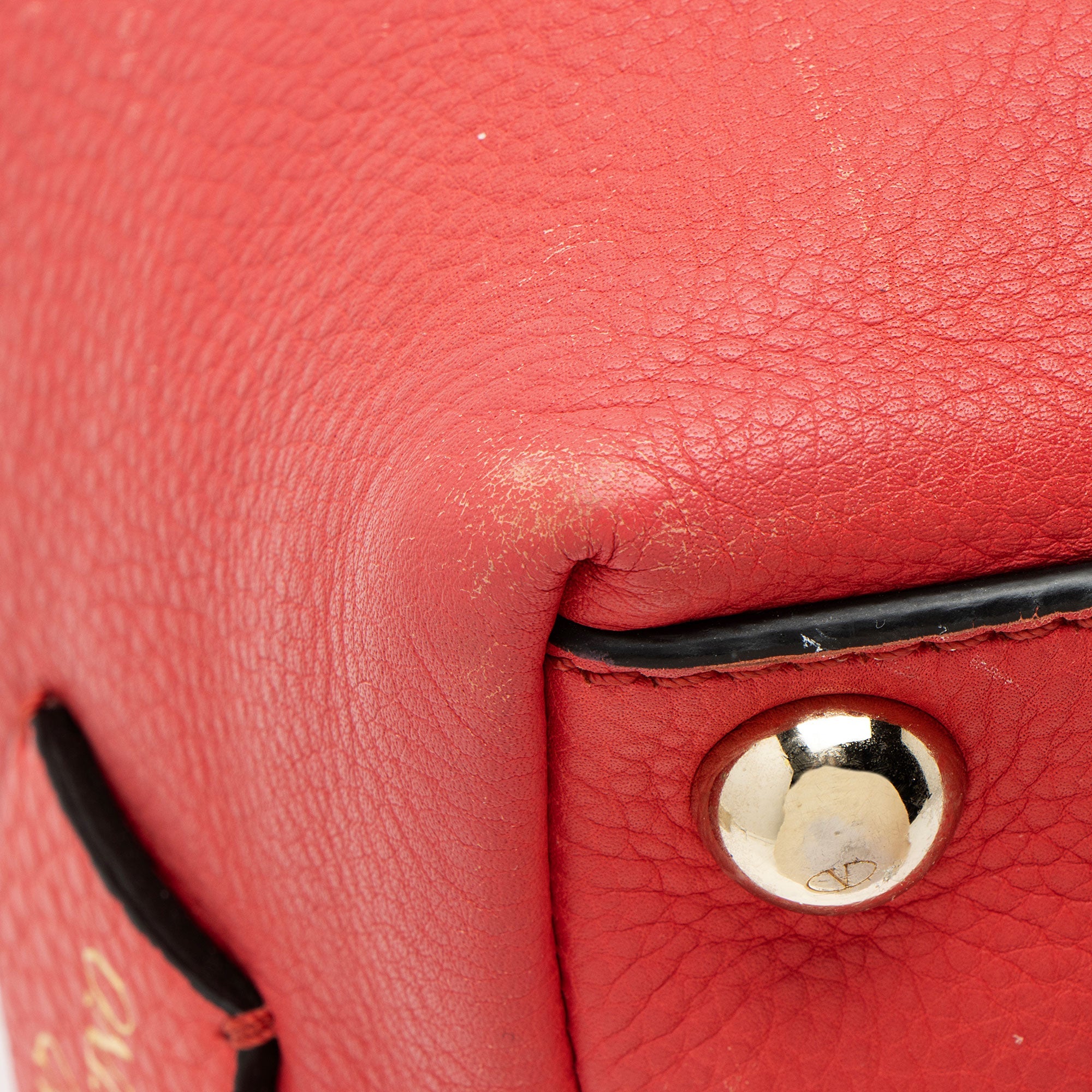 Valentino Grained Calfskin Va Va Voom Rockstud Tote