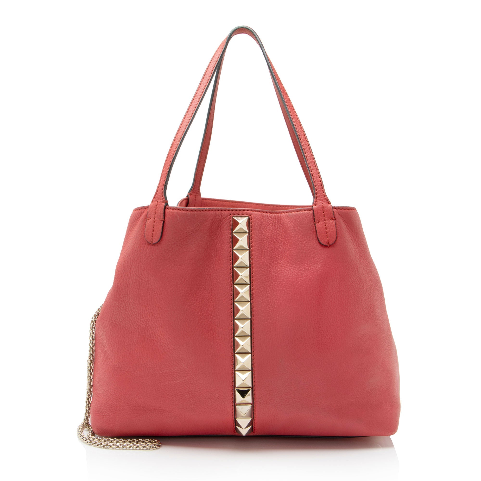 Valentino Grained Calfskin Va Va Voom Rockstud Tote