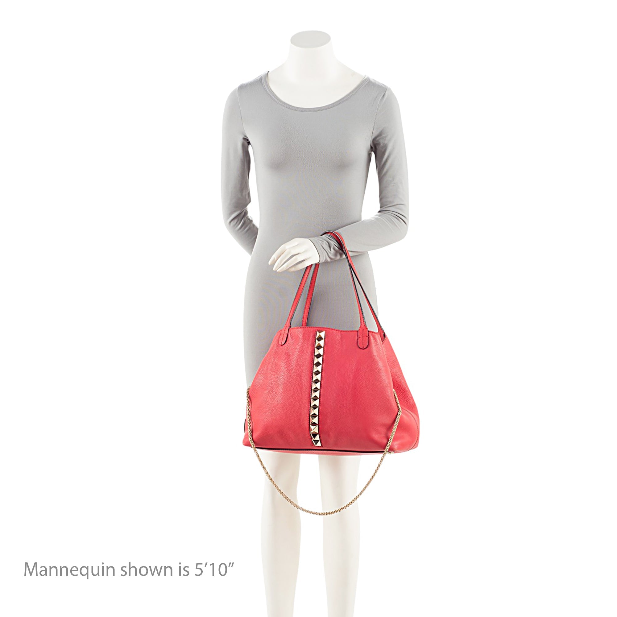 Valentino Grained Calfskin Va Va Voom Rockstud Tote