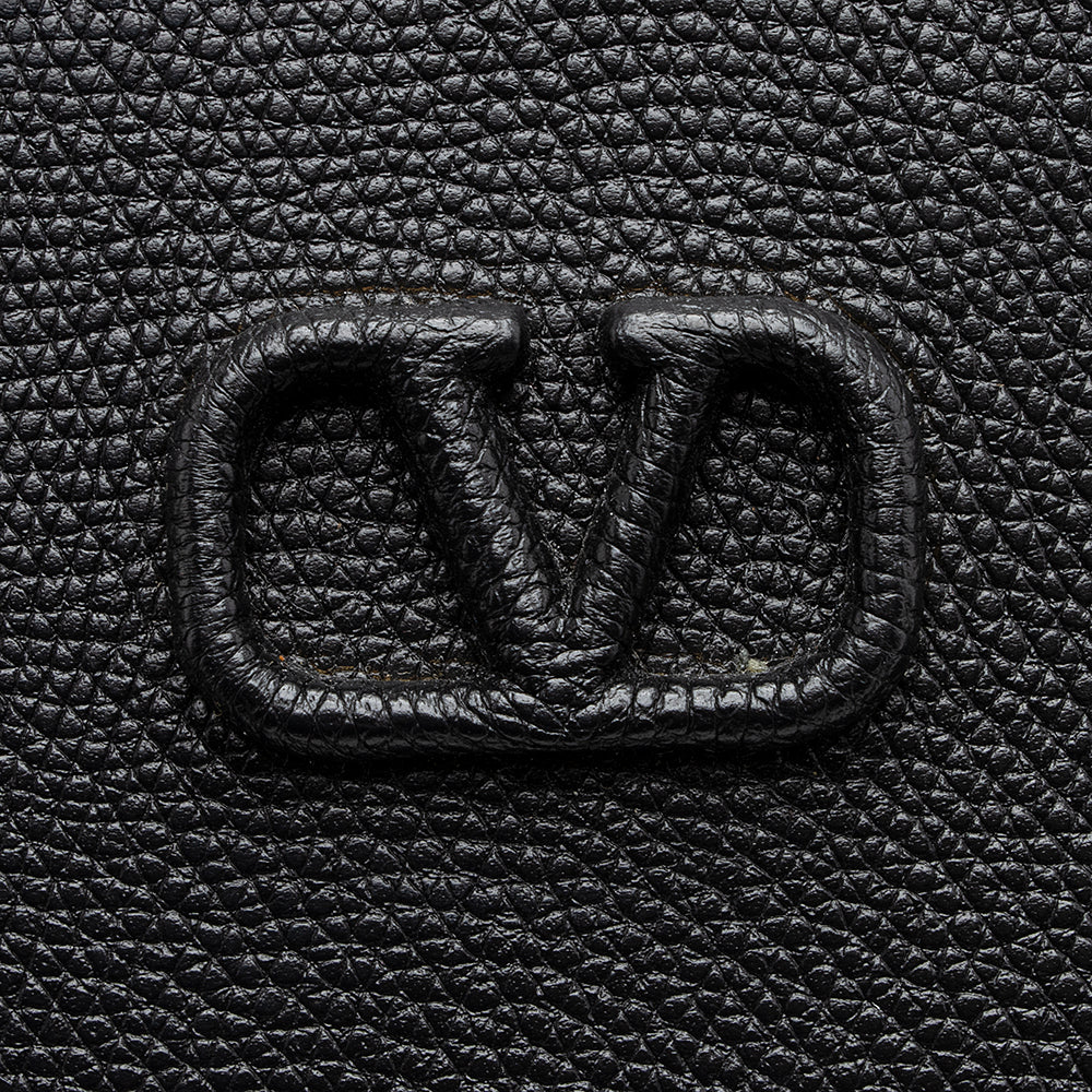 Valentino Grained Calfskin Vsling Chain Vanity Case (SHF-19733)