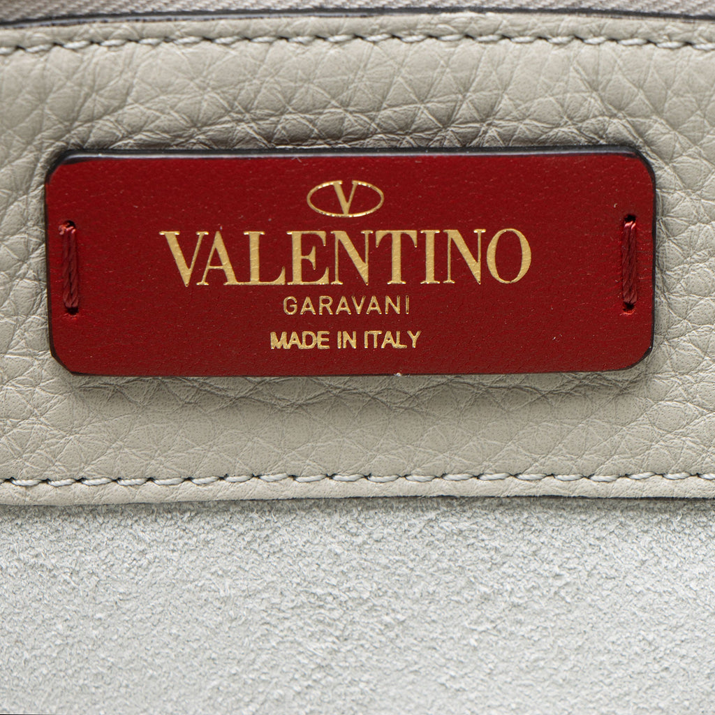 Valentino Grainy Calfskin Rockstud Tote