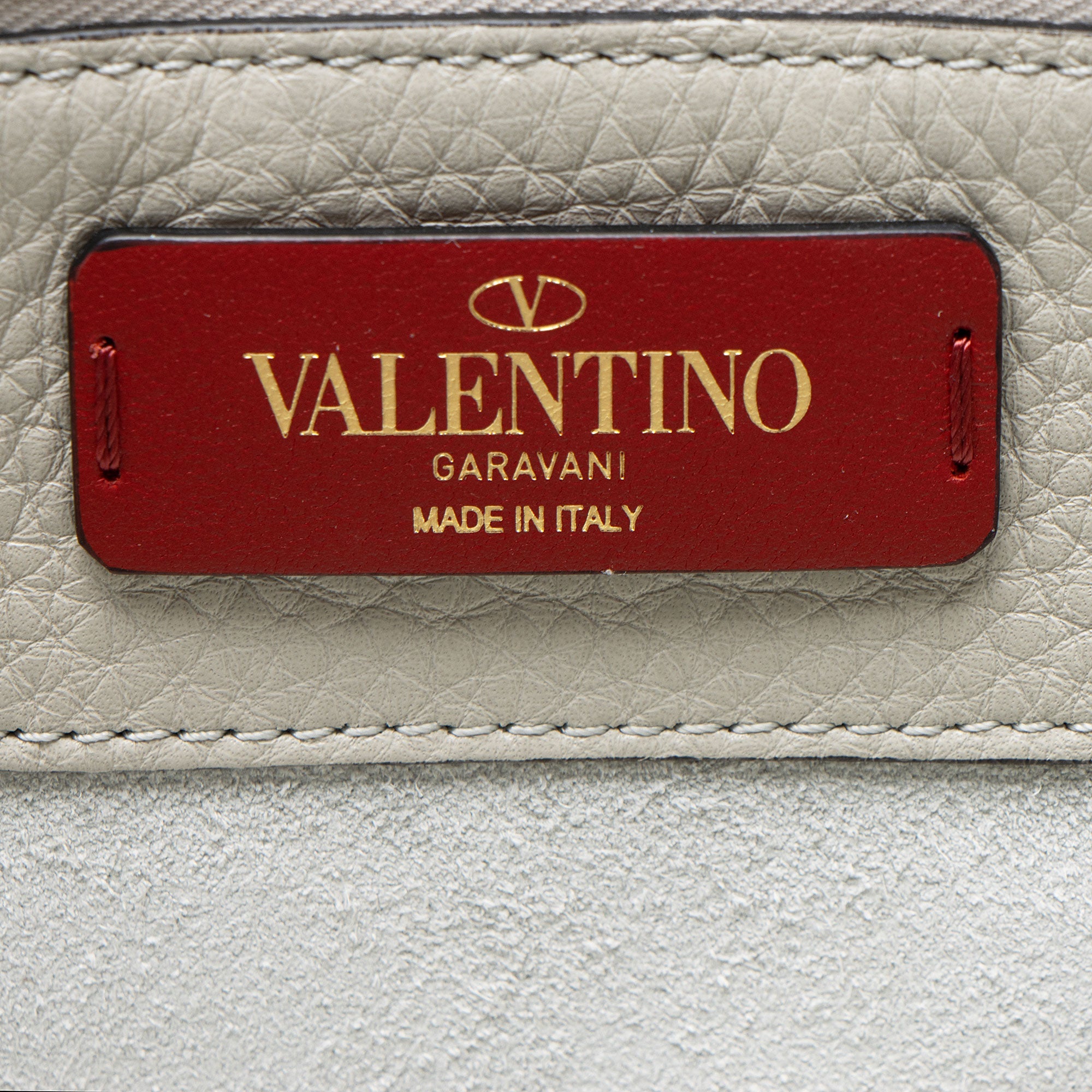 Valentino Grainy Calfskin Rockstud Tote