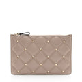 Valentino Lambskin Candystud Small Zip Pouch