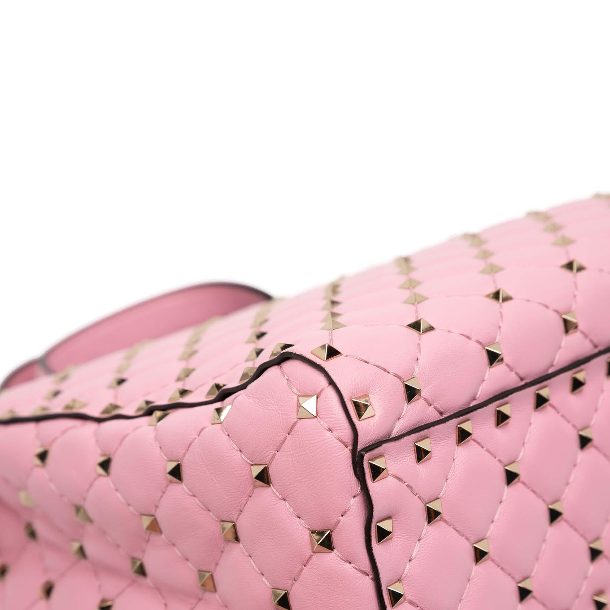 Valentino Lambskin Rockstud Spike Satchel