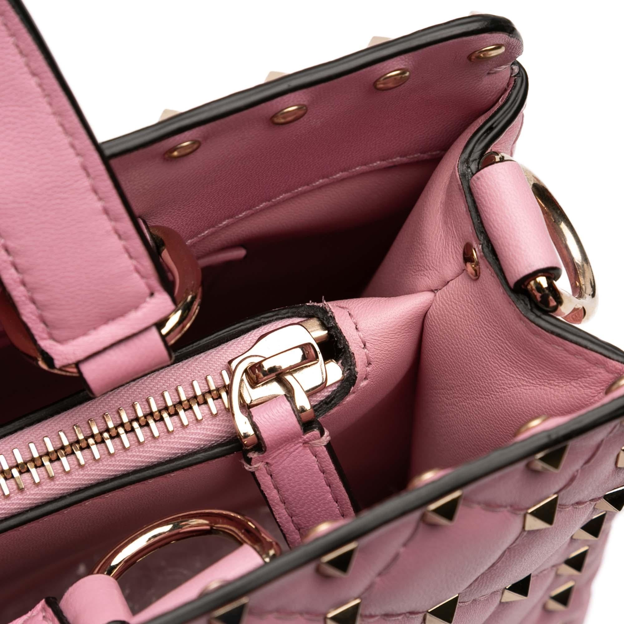 Valentino Lambskin Rockstud Spike Satchel