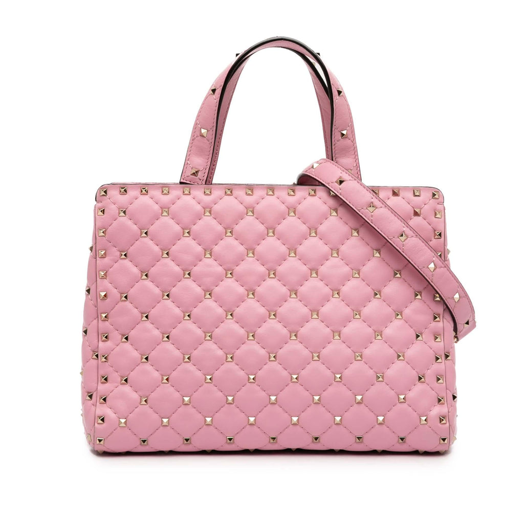 Valentino Lambskin Rockstud Spike Satchel